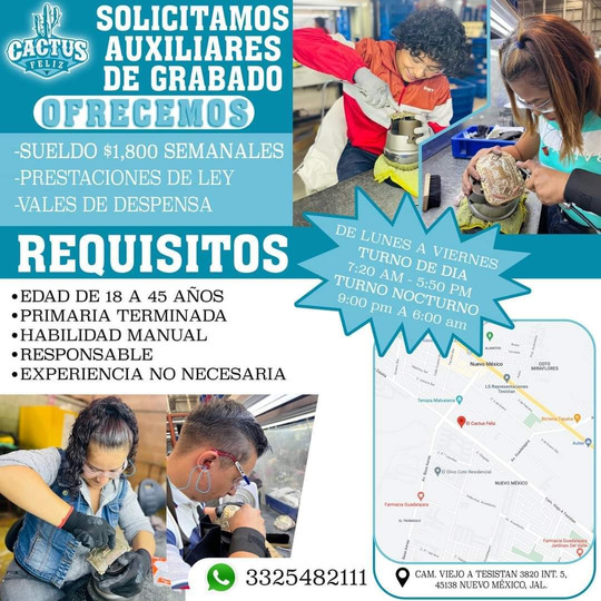 Auxiliar de Grabado Auxiliar de Grabado